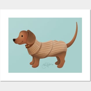 Sweater Weather Pup Posters and Art